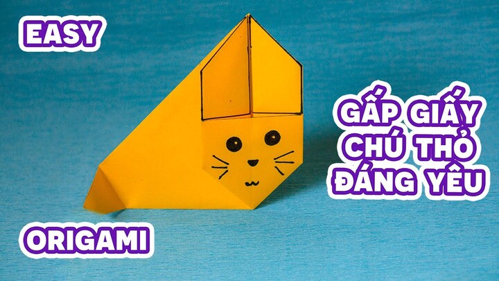 Thủ Công Gấp Giấy | Gấp Chú Thỏ Dễ Thương