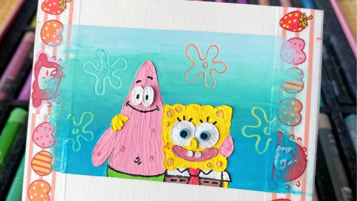 กราฟฟิตี้สีพาสเทล·SpongeBob SquarePants และ Patrick Star (สอนวาดรูป)