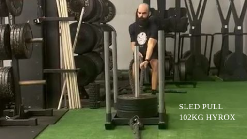 Sled Pull 102kg Hyrox