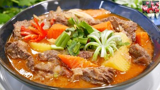 Cách nấu BÒ NẤU PATE thơm ngon tuyệt vời rất đơn giản I BEEF STEW - Món ăn đãi Tiệc by Vanh Khuyen