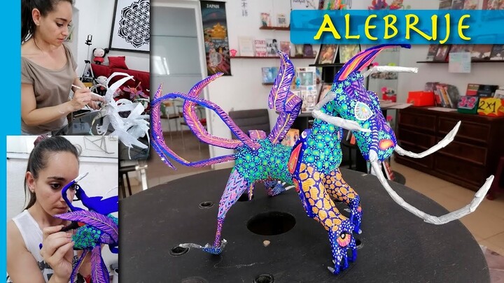 墨西哥手作】如何给纸浆纸雕（Alebrije）上色？