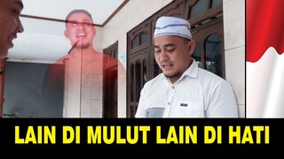 Seandainya orang berbohong itu bisa di lihat apa mungkin seperti ini - lain di mulut lain di hati !