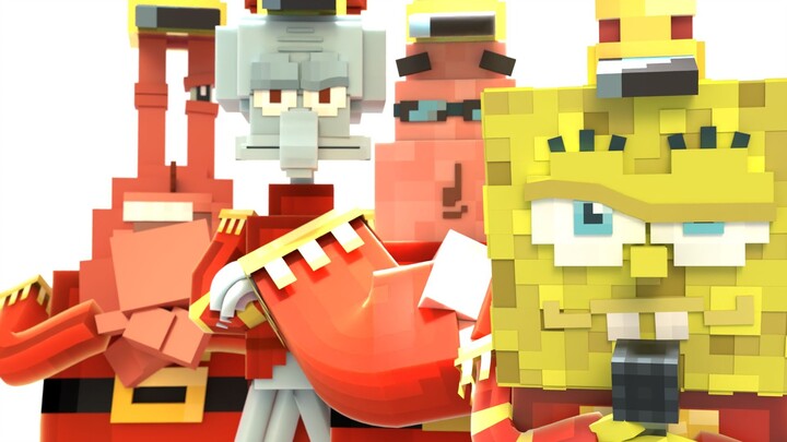 ฉันใช้ Minecraft จำลองฉากสุดคลาสสิกจาก SpongeBob ออกมาแล้ว!