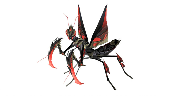 [Bai Qi] My big red and black mantis.
