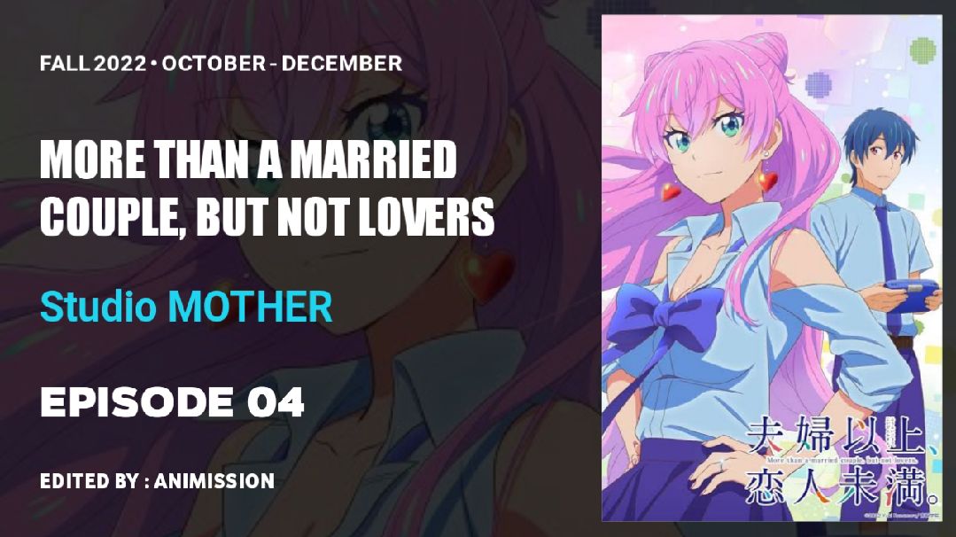 More Than a Married Couple But Not Lovers Romance Anime Gears Up for  October 2023 Release