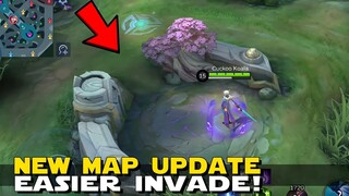 NEW MAP UPDATE ANOTHER HOLE NEAR THE BLUE BUFF! | MORE INVADE POSSIBILITIES! | MOBILE LEGENDS NEWS