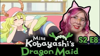 Sickness and Health?!? - Miss Kobayashi's Dragon Maid S2 E8 REACTION - Zamber Reacts
