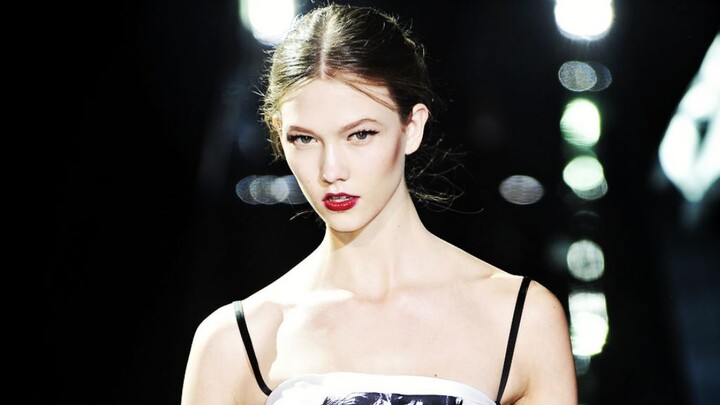 Wear the most fairy-like skirt and walk the most coquettish catwalk [Karlie Kloss]