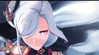 Look at her temperament, her hair is also white, unlike ordinary people...! [Genshin Impact / Shen H