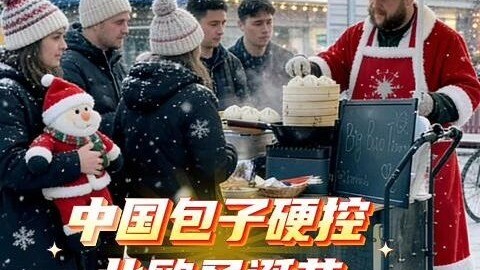 Pangsit Tiongkok mendominasi Natal di Eropa Utara! 10 kg daging berbumbu habis diborong orang asing.