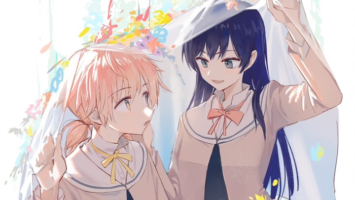 [Bloom Into You] "The lips are lightly opened, but he wants to stop talking. At this moment, he has to drink the wind and be silent"