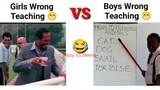 Girls Vs Boys Wrong Teaching 🤣
