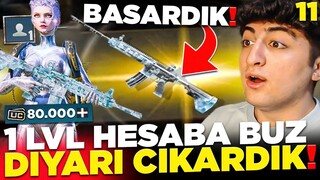 BAŞARDIK! 1 LEVEL HESABA BUZ DİYARI ÇIKARIP 7 SEVİYE YAPTIK! (80.000 UC!) PUBG Mobile