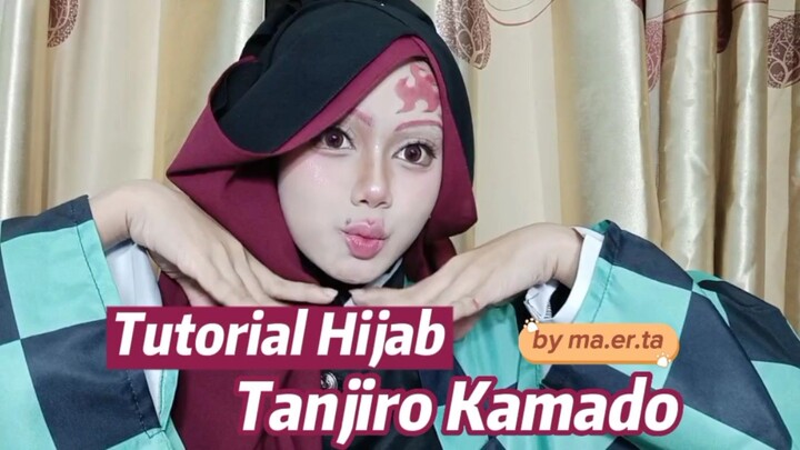 𔓘 Tutorial Hijab Cosplay - Tanjiro Kamado | by ma.er.ta #bestofbest 𔓘