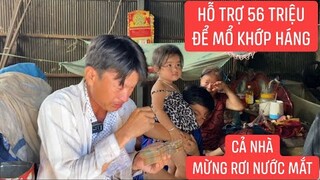 Em Liêm mừng rơi nước mắt Khi nhận được tiền MTQ hỗ trợ đủ để thay khớp háng