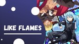 Like Flames - Lyrics ("That Time I Got Reincarnated as a Slime" Op Theme Song) | MusiQ Voyage | #MV