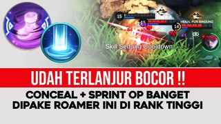 TERLANJUR BOCOR!! Conceal+Sprint OP Banget buat Roamer ini di rank Mythic tinggi