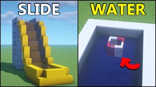 Minecraft: 15+ Water Park Build Hacks!