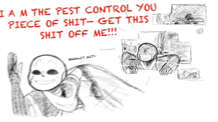 [Undertale comic/English dubbing/sand sculpture] Requesting pest control experts to fight (