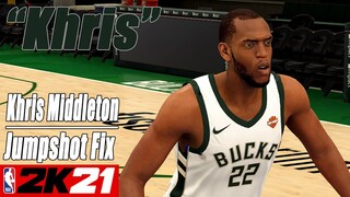 Khris Middleton Jumpshot Fix NBA2K21 with Side-by-Side Comparison