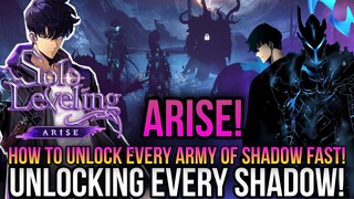 Solo Leveling Arise - How To Unlock Every Army Of Shadow Fast!! *Best Shadow*