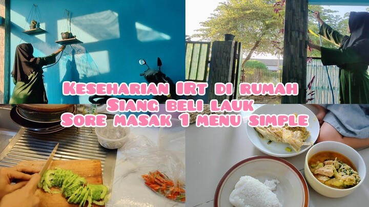 KESEHARIAN IRT DI RUMAH | BELI LAUK | SORENYA MASAK 1 MENU AJA