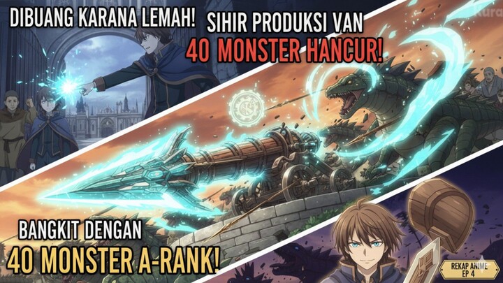 DIBUANG KARENA LEMAH! Ternyata Sihir Produksi Van Bisa Hancurkan 40 Monster A-Rank! | Episode 4