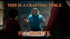 THIS IS A CRAFTING TABLE IN 1 MINUTE (Minecraft Movie)