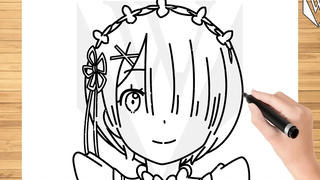 วิธีการวาด Rem Re Zero ทีละขั้นตอนง่าย ๆ สำหรับเด็กและผู้เริ่มต้นฝึกสอนการวาดเคล็ดลับ