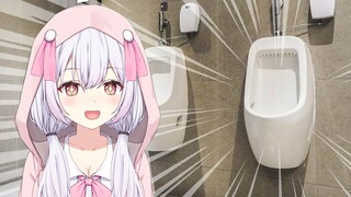 [Teks bahasa Mandarin] Toilet pria Jepang mengejutkan gadis cantik Jepang