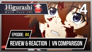 Higurashi Gou: Episode 4 | Review, Reaction & VN Comparison - A Brand New Hinamizawa