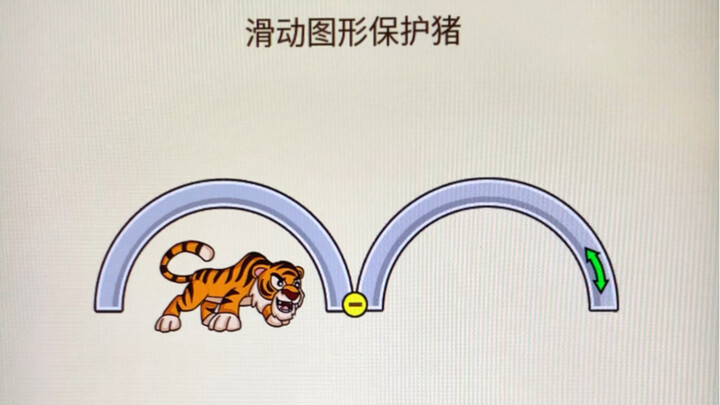 滑动图形保护猪。