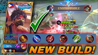 HAYABUSA REVAMPED WITH THIS BUILD IS EVEN MUCH STRONGER! | MOBILE LEGENDS