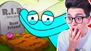 LA TRISTE ORIGINE DI CYAN DAI RAINBOW FRIENDS CAPITOLO 2 SU ROBLOX!! (Animation)