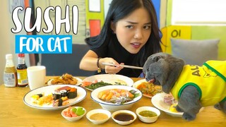 |MUKBANG| ĂN SUSHI TƯƠI SỐNG CÙNG VỚI MÉO MẬP