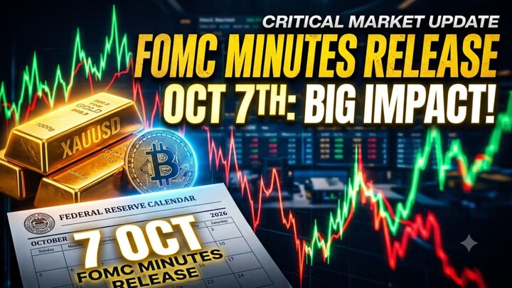 7 October ko FOMC Minutes release hone wale hain — aur iska impact Gold (XAUUSD), Bitcoin aur overal