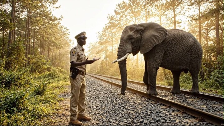 3 THE ELEPHANTS ON THE TRACK#WildlifeStory #Elephants #TrainStory #AnimalRescue