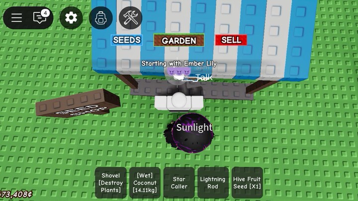 i got ember lily seed in grow a garden