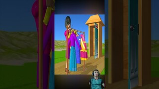 Scary Teacher 3D vs Squid Game Wearing Beautiful Dresses 5 Times Challenge Miss T Loser #shorts