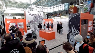 Amazing Attack On Titan Manga Art Exhibit at AnimeNYC 2021 Anime Convention