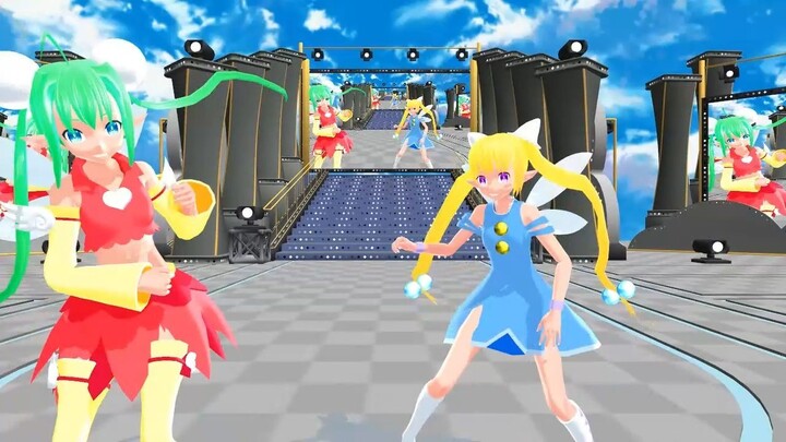 【mmd りんごの森とパラレルタウン】エミリー＆リンダでパンダヒーロー