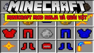 MINECRAFT MOD BIẾN THÂN THÀNH NINJA* CÙNG NINJA TRIỆU HỒI CÁC LOẠI QUÁI VẬT