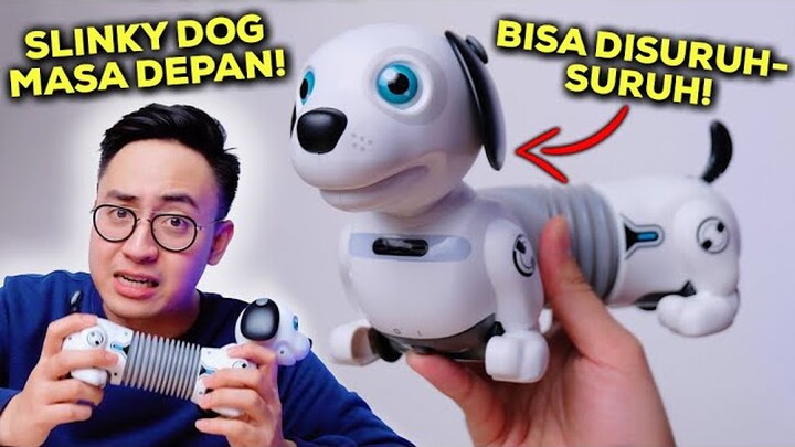SLINKY DARI MASA DEPAN! CALON MAINAN VIRAL NIH.. | ROBO DACKEL JR. YCOO SILVERLIT UNBOXING & REVIEW
