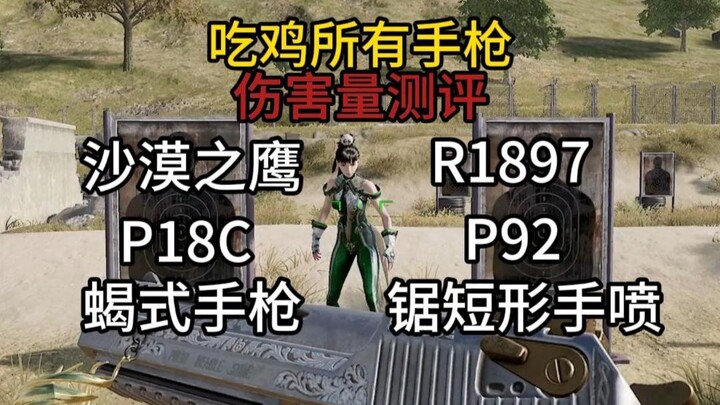 PUBG Pistol Damage Test!