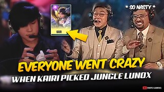 CASTERS and FANS WENT CRAZY after this LUNOX JUNGLE PICK from KAIRI. . . 😮