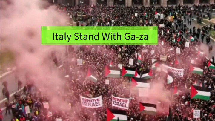 ❤️ Italy Stand With Ga-za #freepalestine #free_palestine #gaza #palestine #italy