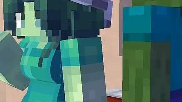 New Christmas Zombie Girl Room is not love - minecraft animation