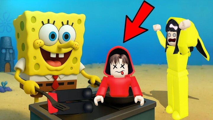 Yuta, Mio Dan Baby Celine Mencari Resep Rahasia Craby Patty Spongebob  ROBLOX
