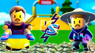 NEW SKIN STUMBLE GUYS 0.54 MRBEAST vs MRBEAST MAGIC Who Is Best ? | Saga Gameplay