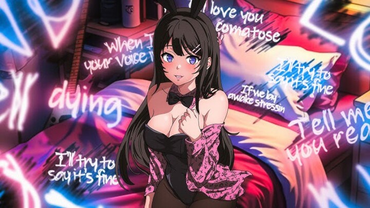 Anime Rascal does not dream cwo ini GK nyadar KLO MC ini menyukai nya🔥😍( Lycris x AMV)#